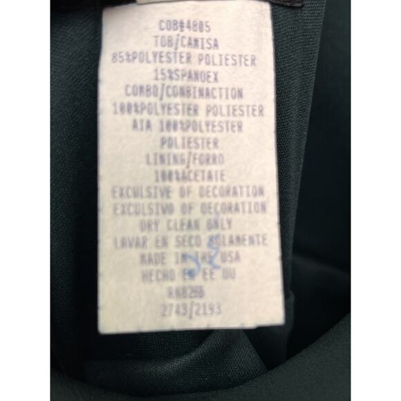 Vintage 90s Rhapsody Velvet Dress Womens 14 Green Formal Long Maxi Drapey Witchy - Picture 8 of 9